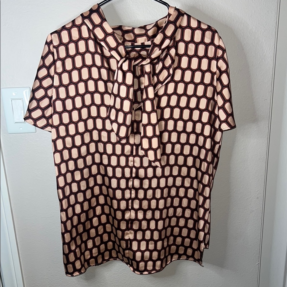 Zara Geometric Patterned Women's Top